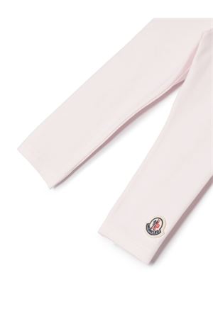 leggins in cotone rosa MONCLER KIDS | 8H000018790N504